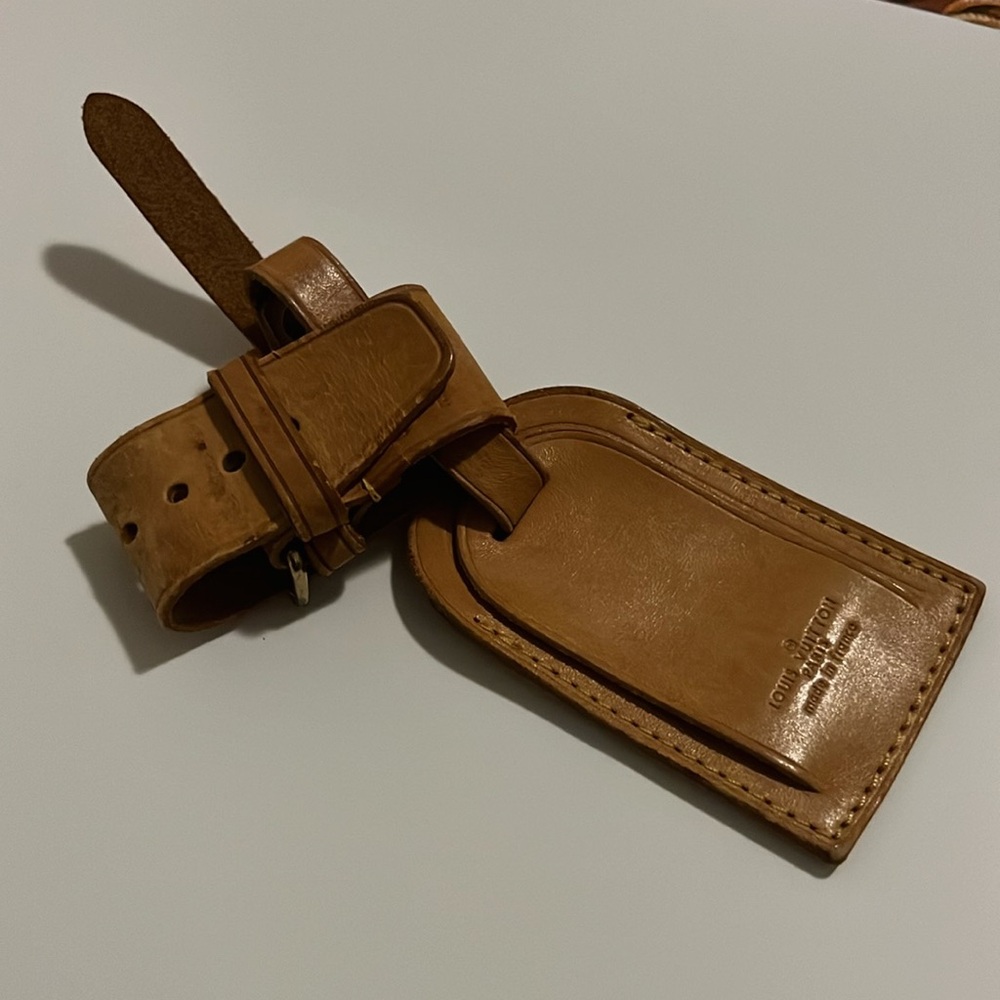 Authentic Louis Vuitton Luggage Tag, Belt & Strap: 3 pcs